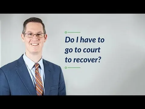 Do I Have To Go To Court To Get Paid After An Accident?
