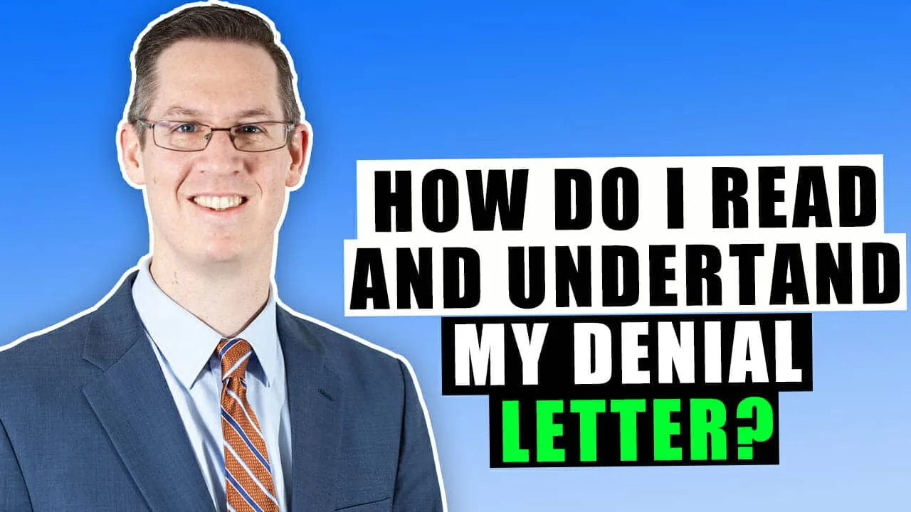 How do you read a denial letter?