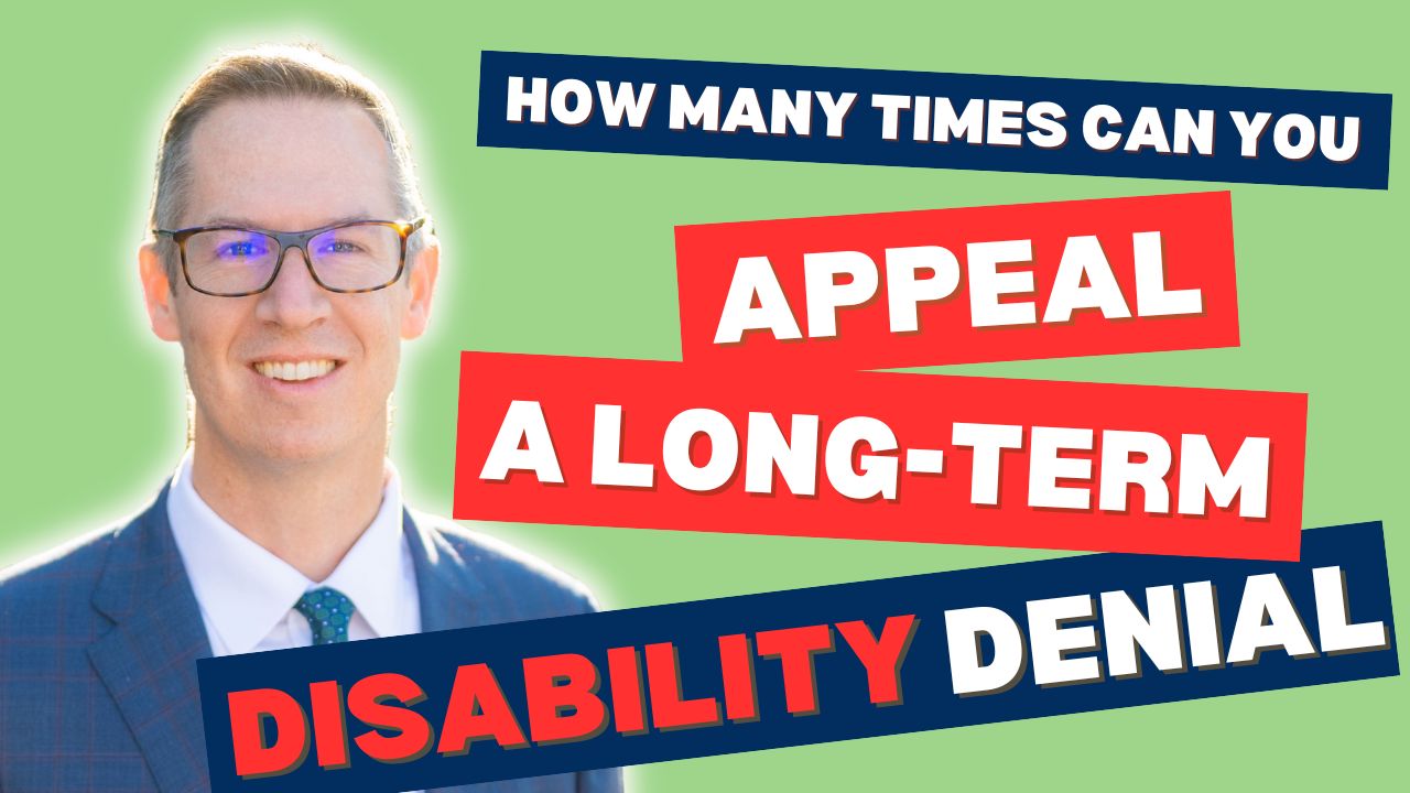 How many times can you appeal a long-term disability denial