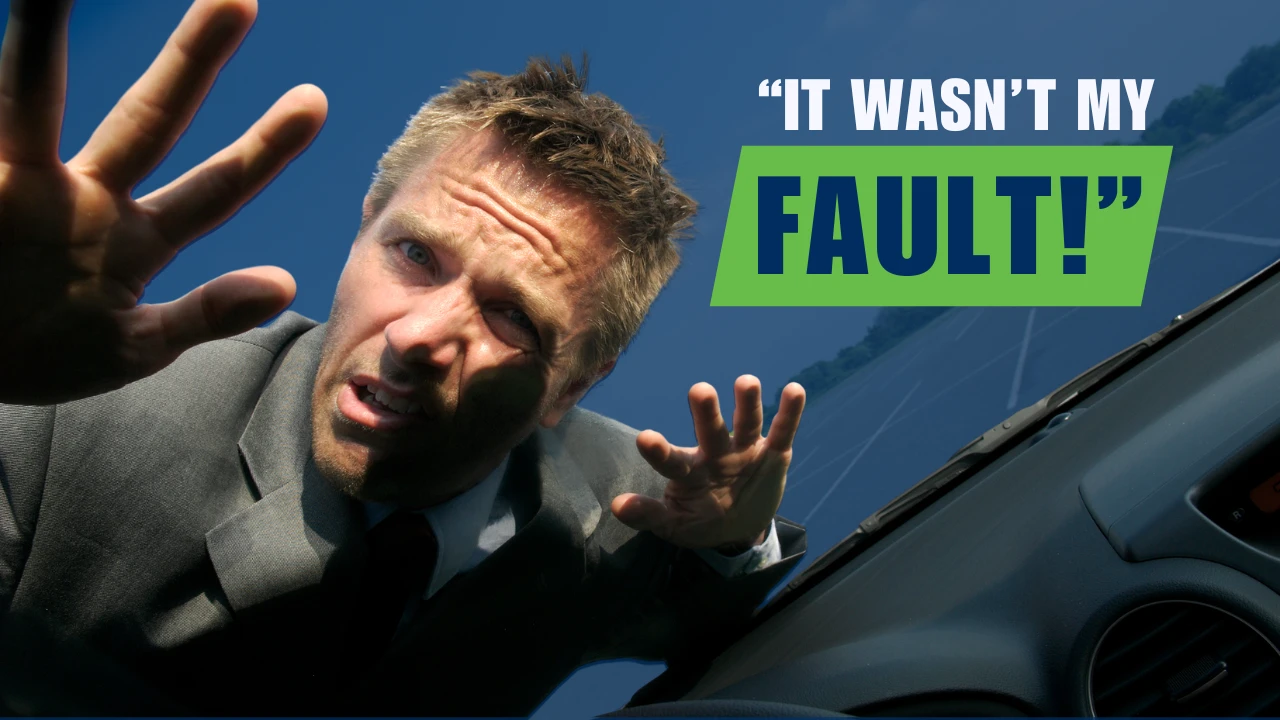 Virginia car accident victim being blamed for a crash, illustrating how insurance companies and police reports can falsely accuse injured people of fault.